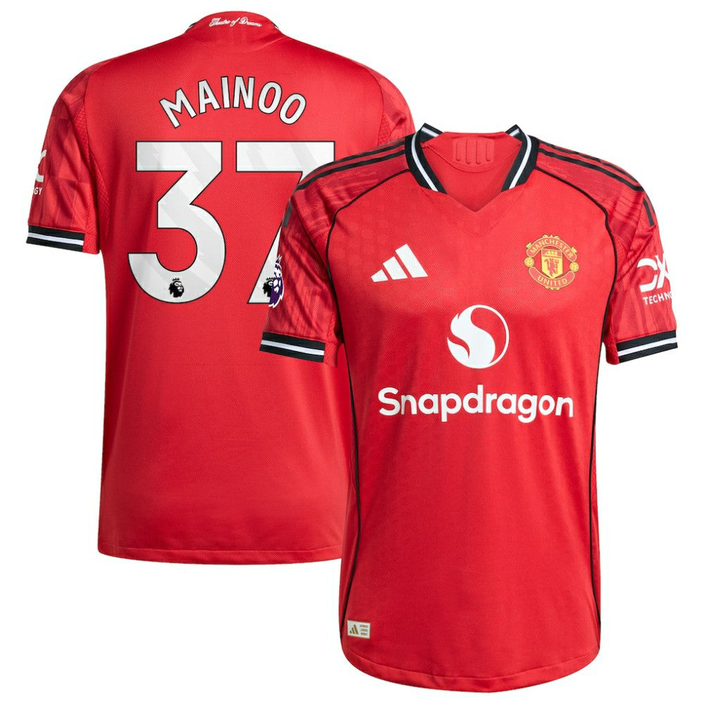 Kobbie Mainoo Manchester United Home 2025/26 Player Jersey Red - Adidas