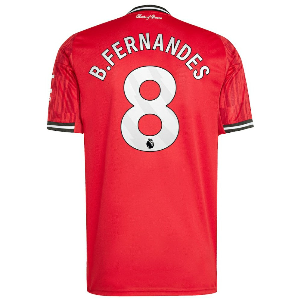 Bruno Fernandes Manchester United Home 2025/26 Replica Player Jersey Red - Adidas