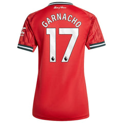 Alejandro Garnacho Manchester United Women's Home 2025/26 Replica Player Jersey Red - Adidas