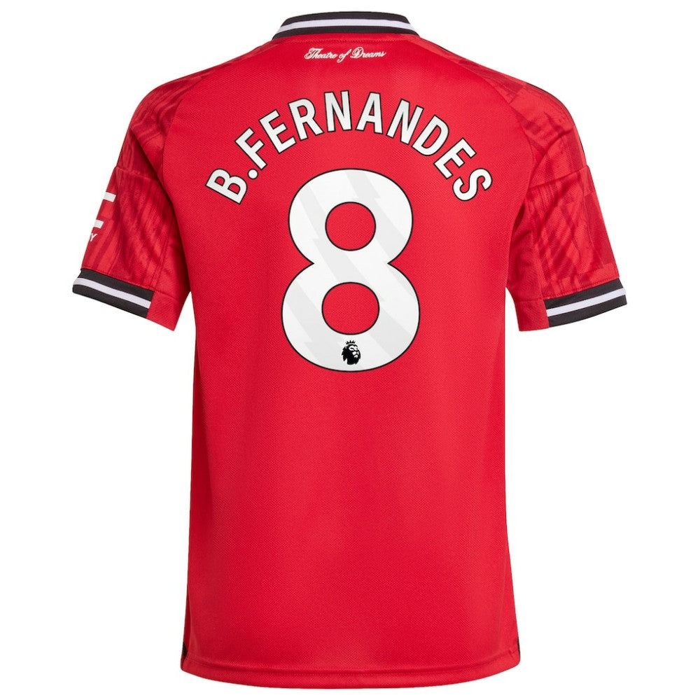 Bruno Fernandes Manchester United Youth Home 2025/26 Replica Player Jersey Red - Adidas