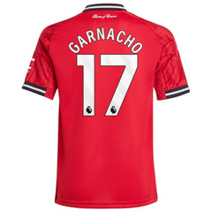 Alejandro Garnacho Manchester United Youth Home 2025/26 Replica Player Jersey Red - Adidas