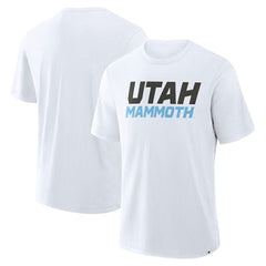 Utah Mammoth Fanatics Wordmark Stadium Slub T-Shirt For Sale