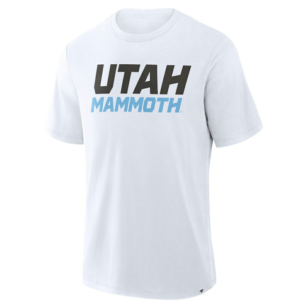 Utah Mammoth Fanatics Wordmark Stadium Slub T-Shirt For Sale