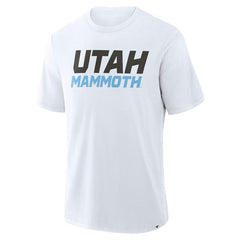Utah Mammoth Fanatics Wordmark Stadium Slub T-Shirt For Sale