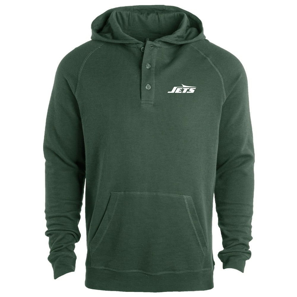 New York Jets  Dunbrooke Montana Raglan Thermal Hoodie