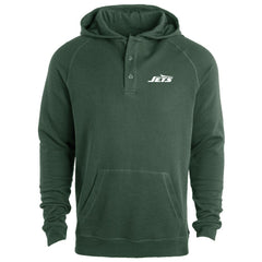 New York Jets  Dunbrooke Montana Raglan Thermal Hoodie