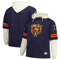 Chicago Bears 47 brand '47 Big & Tall Split Zone Cornerback V-Neck Hoodie