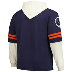 Chicago Bears 47 brand '47 Big & Tall Split Zone Cornerback V-Neck Hoodie