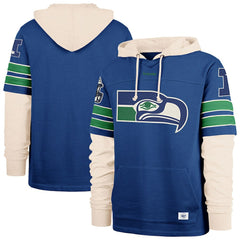 Seattle Seahawks 47 brand '47 Big & Tall Split Zone Cornerback Hoodie