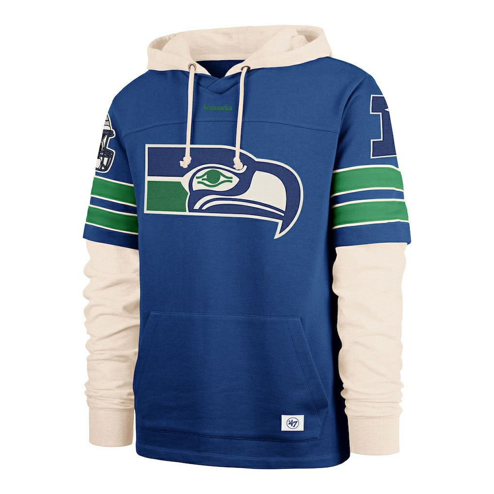 Seattle Seahawks 47 brand '47 Big & Tall Split Zone Cornerback Hoodie