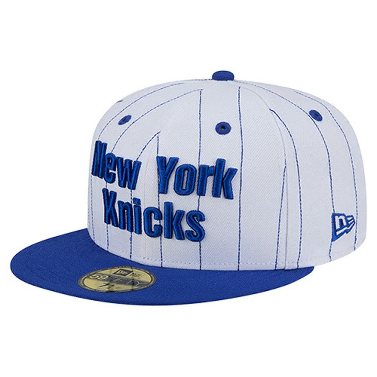 New York Knicks Wordmark Pinstripe 59FIFTY Fitted Hat On Sale