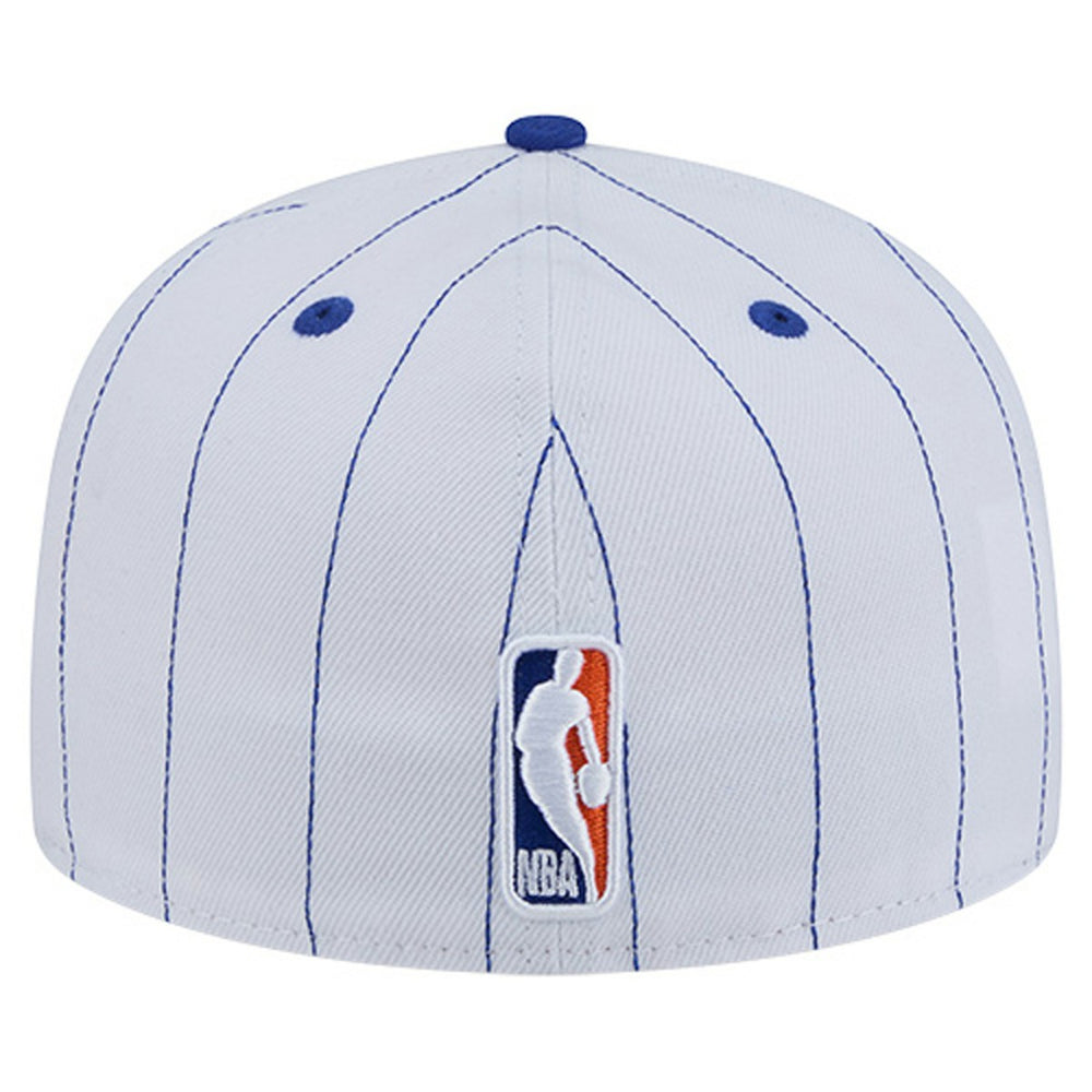 New York Knicks Wordmark Pinstripe 59FIFTY Fitted Hat On Sale