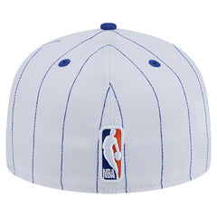 New York Knicks Wordmark Pinstripe 59FIFTY Fitted Hat On Sale
