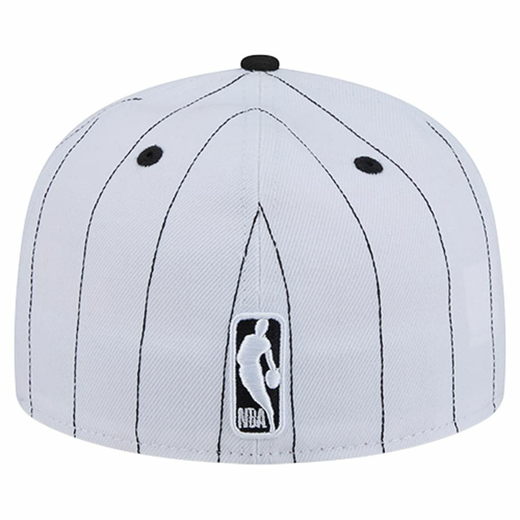 Chicago Bulls Wordmark Pinstripe 59FIFTY Fitted Hat New