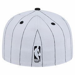 Chicago Bulls Wordmark Pinstripe 59FIFTY Fitted Hat New