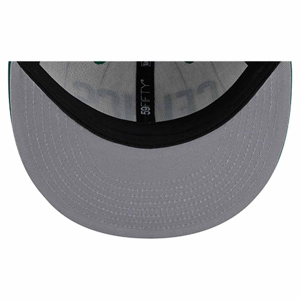 Boston Celtics Wordmark Pinstripe 59FIFTY Fitted Hat Discount