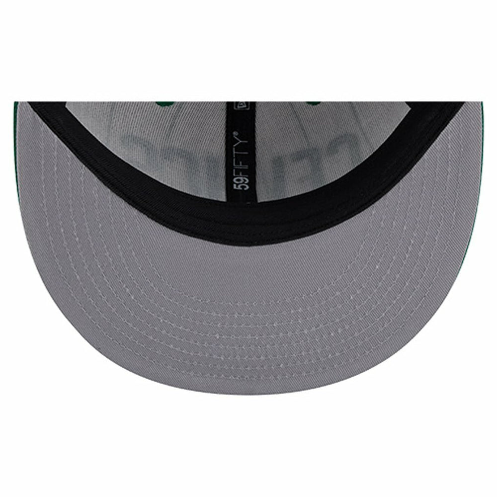 Boston Celtics Wordmark Pinstripe 59FIFTY Fitted Hat Discount