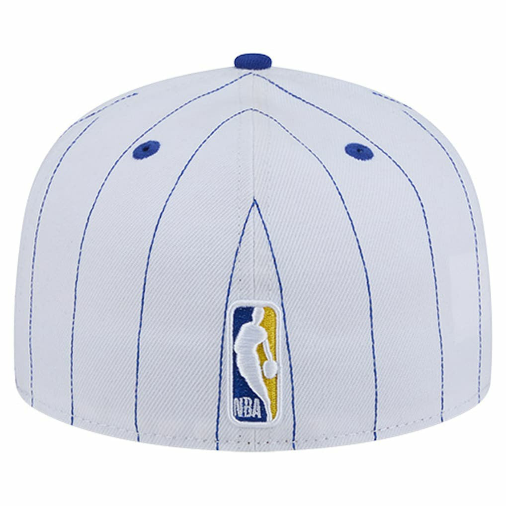 Golden State Warriors Wordmark Pinstripe 59FIFTY Fitted Hat sale Discount