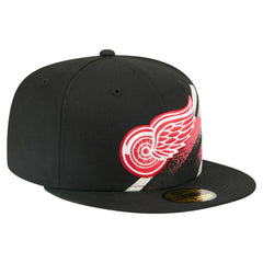 Detroit Red Wings New Era Faded Lines 59FIFTY Fitted Hat On Sale