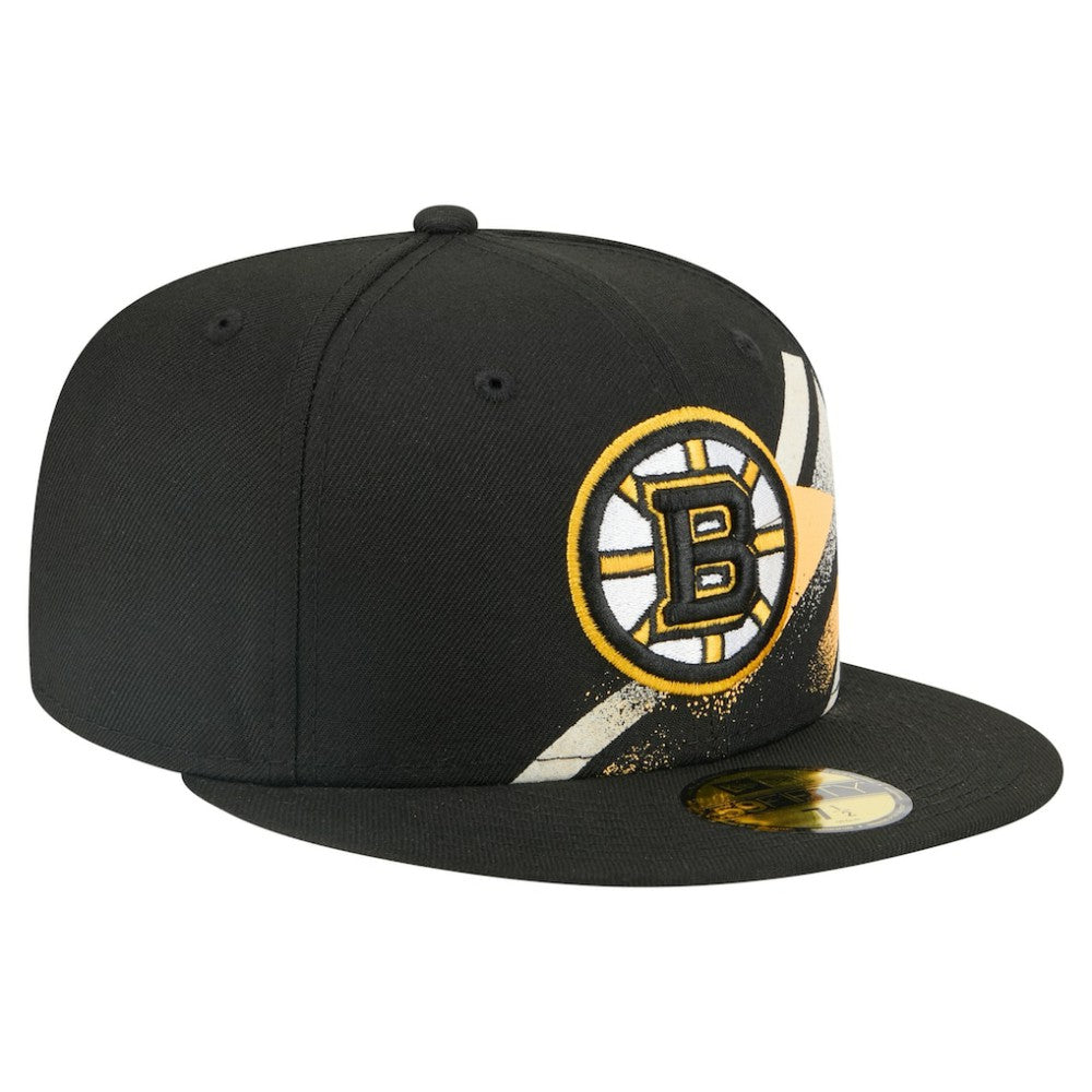 Boston Bruins New Era Faded Lines 59FIFTY Fitted Hat Online