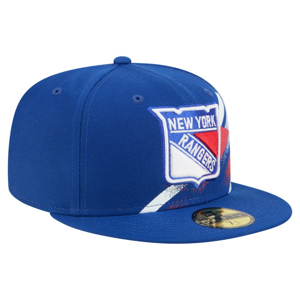 New York Rangers New Era Faded Lines 59FIFTY Fitted Hat On Sale