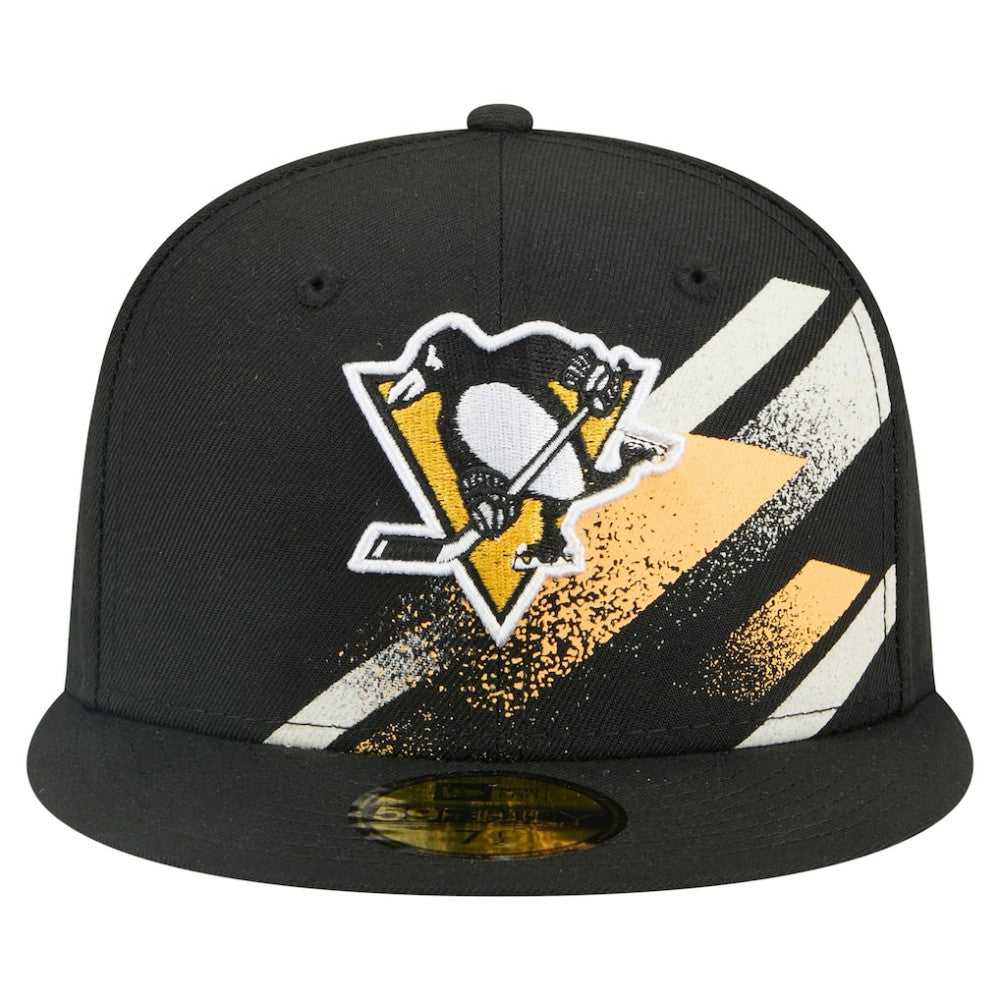 Pittsburgh Penguins New Era Faded Lines 59FIFTY Fitted Hat Online
