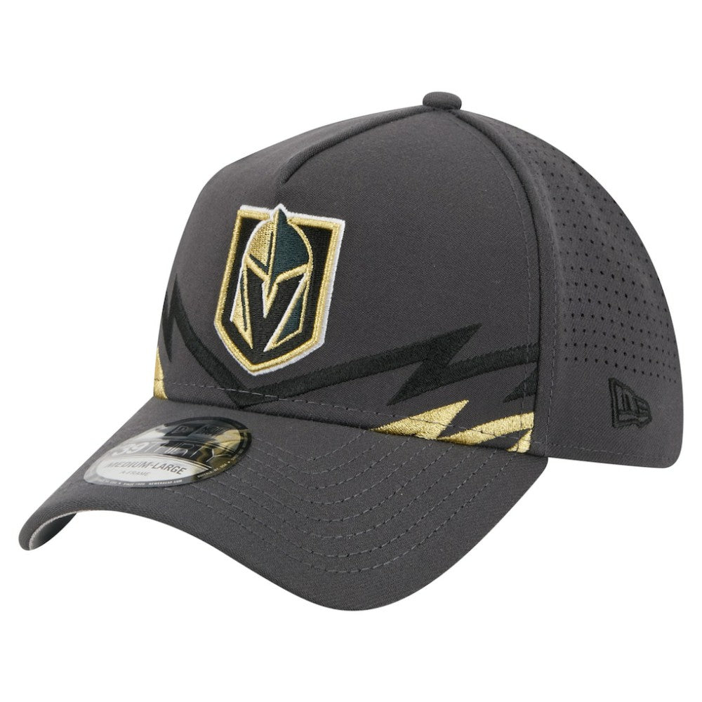 Vegas Golden Knights New Era Zig Zag 39THIRTY A-Frame Perforated Flex Hat For Sale