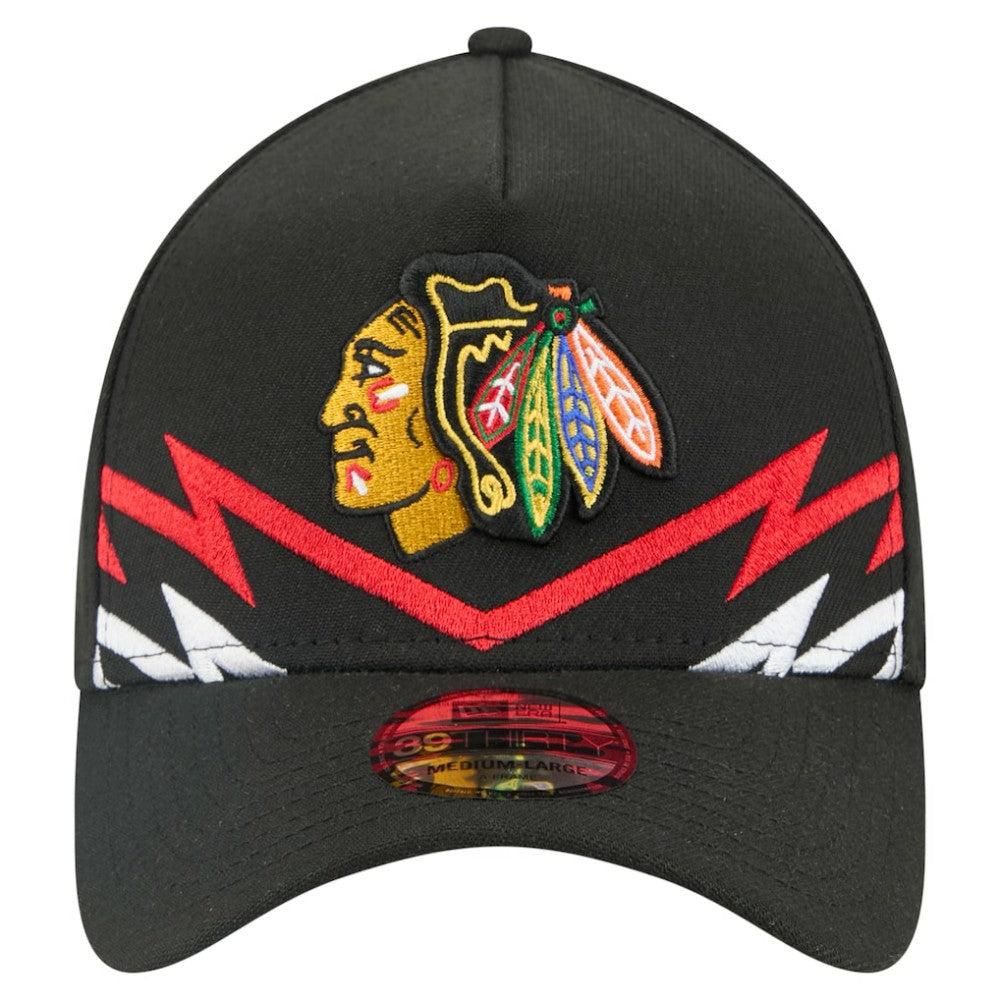 Chicago Blackhawks New Era 39THIRTY A-Frame Perforated Flex Hat Outlet