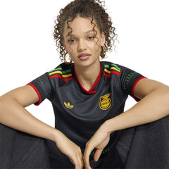 Jamaica National Team Women's 2026 Away Replica Jersey Black - Adidas