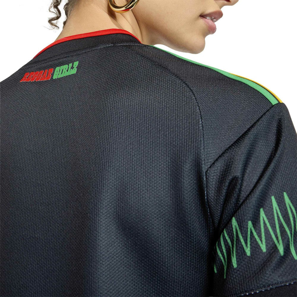 Jamaica National Team Women's 2026 Away Replica Jersey Black - Adidas