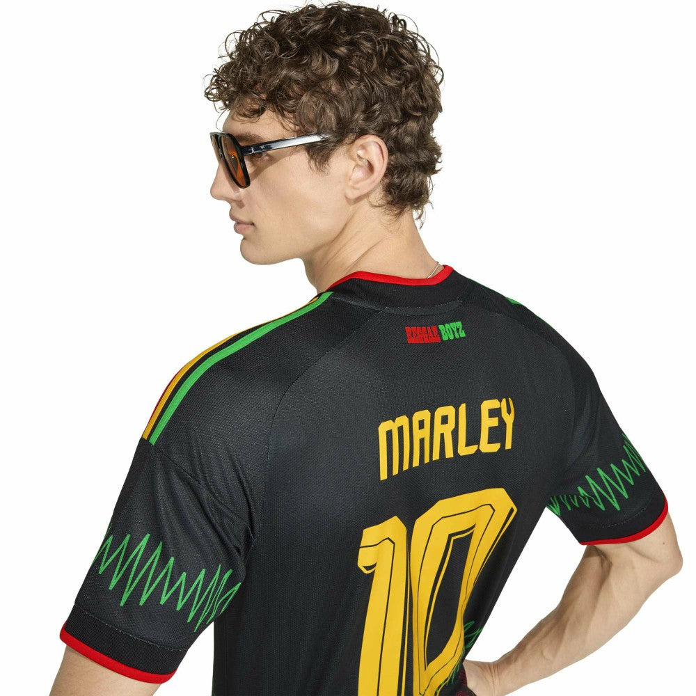 Bob Marley Jamaica National Team 2026 Away Replica Jersey Black - Adidas