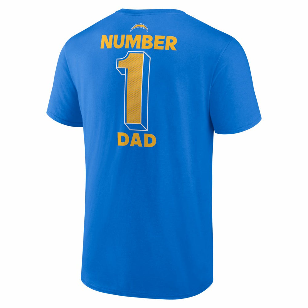 Los Angeles Chargers  #1 Dad Jersey T-Shirt