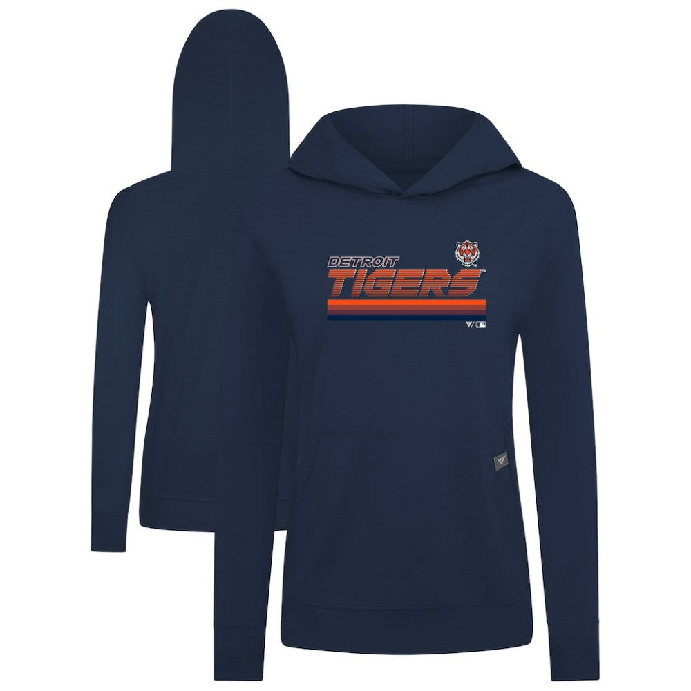 Detroit Tigers Levelwear Women's Relay Breaker Pullover Hoodie | MLB Sale