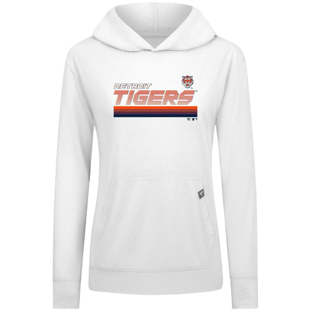 Detroit Tigers Levelwear Women's Relay Breaker Pullover Hoodie | MLB Discount