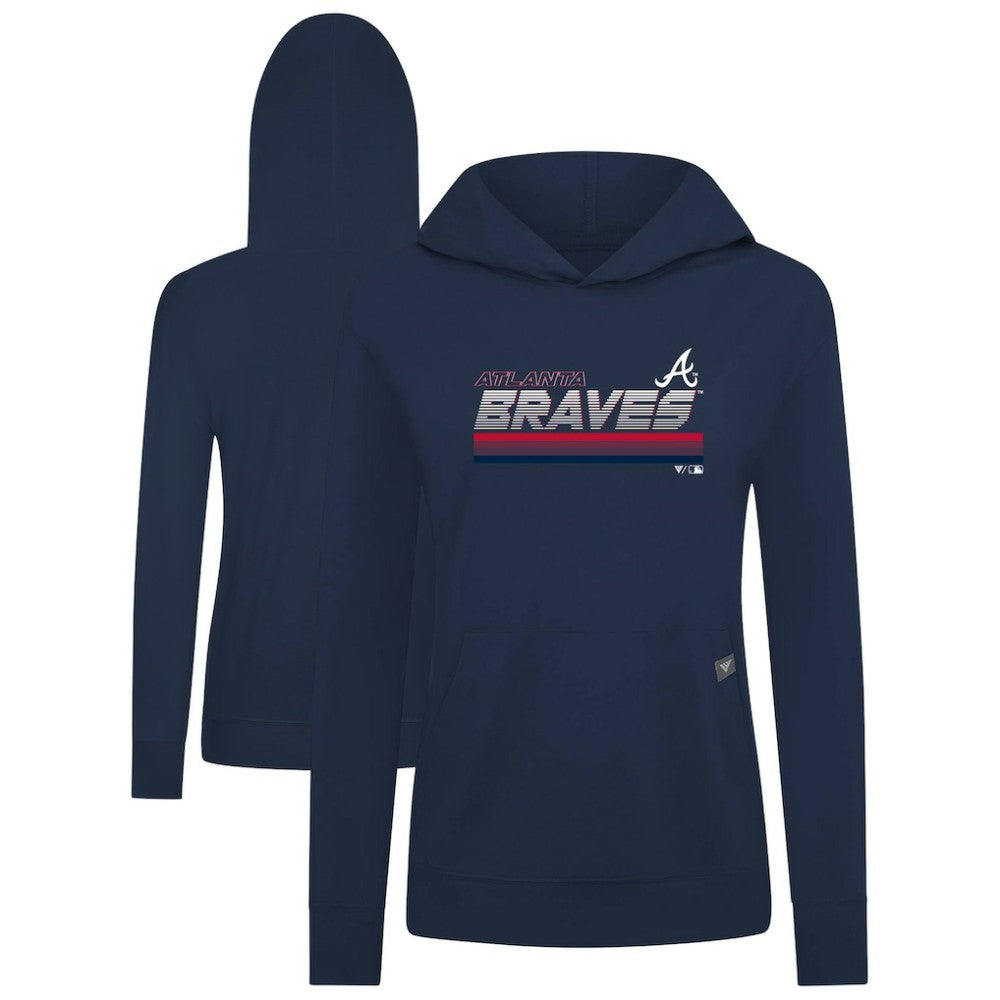 Atlanta Braves Levelwear Women's Relay Breaker Pullover Hoodie | MLB New