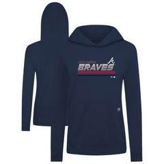 Atlanta Braves Levelwear Women's Relay Breaker Pullover Hoodie | MLB New