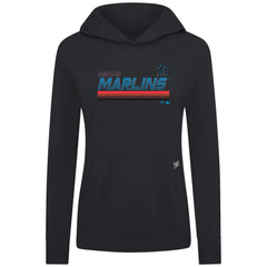 Miami Marlins Levelwear Women's Relay Breaker Pullover Hoodie | MLB Online