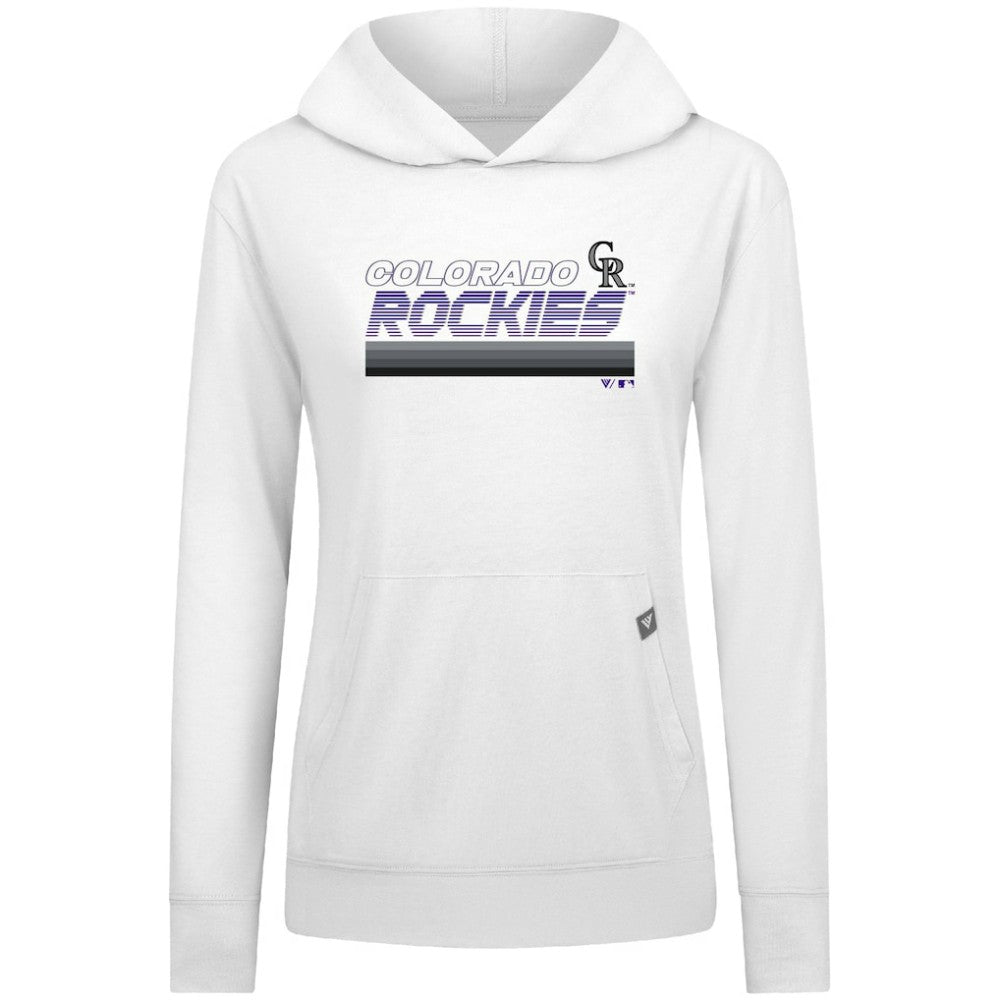 Colorado Rockies Levelwear Women's Relay Breaker Pullover Hoodie | MLB Sale
