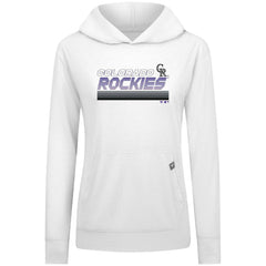 Colorado Rockies Levelwear Women's Relay Breaker Pullover Hoodie | MLB Sale