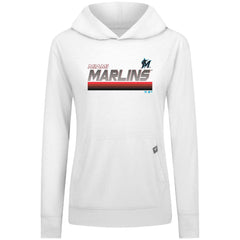Miami Marlins Levelwear Women's Relay Breaker Pullover Hoodie | MLB Outlet