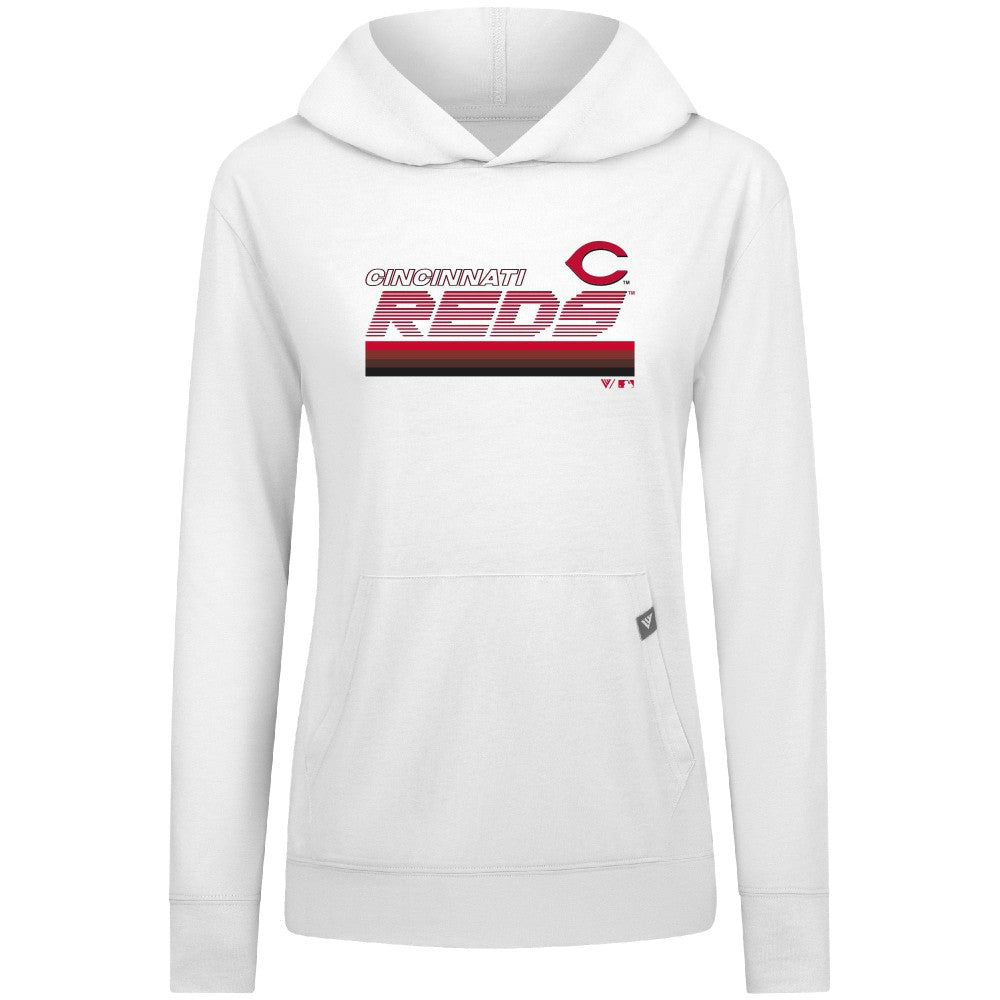 Cincinnati Reds Levelwear Women's Relay Breaker Pullover Hoodie | MLB Online