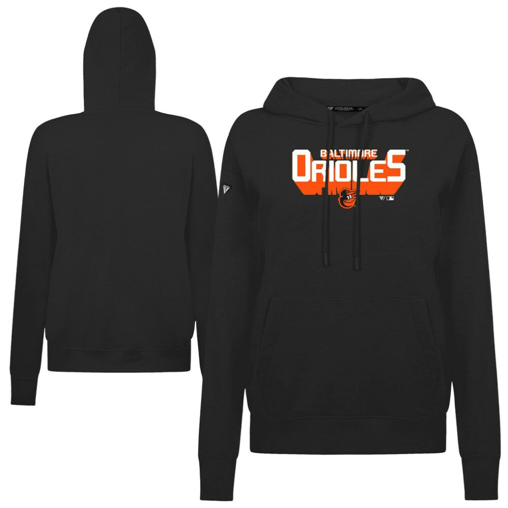 Baltimore Orioles Levelwear Women's Adorn Retro 3D Pullover Hoodie | MLB US