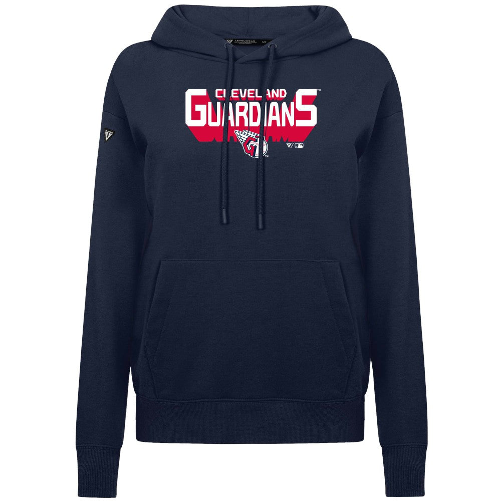 Cleveland Guardians Levelwear Women's Adorn Retro 3D Pullover Hoodie | MLB Near me
