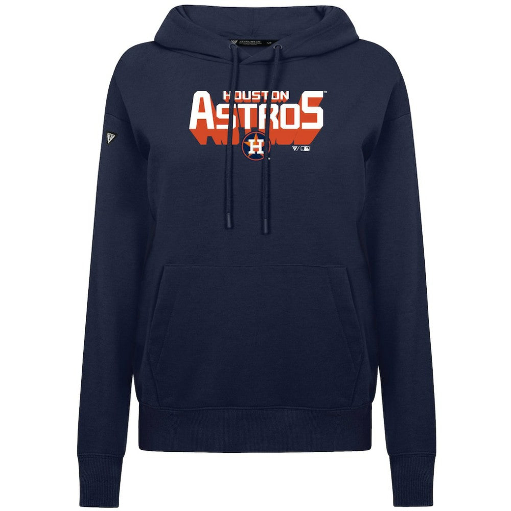 Houston Astros Levelwear Women's Adorn Retro 3D Pullover Hoodie | MLB Shop