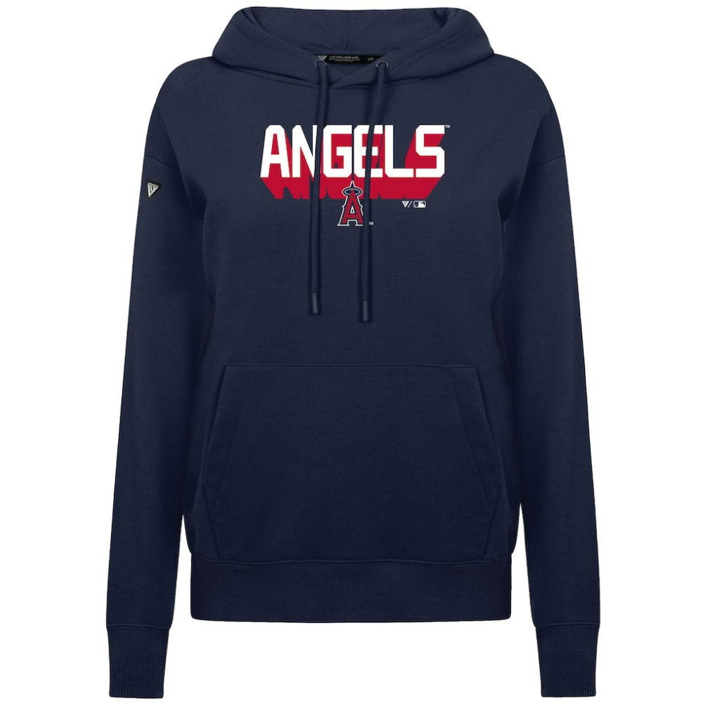 Los Angeles Angels Levelwear Women's Adorn Retro 3D Pullover Hoodie | MLB For sale
