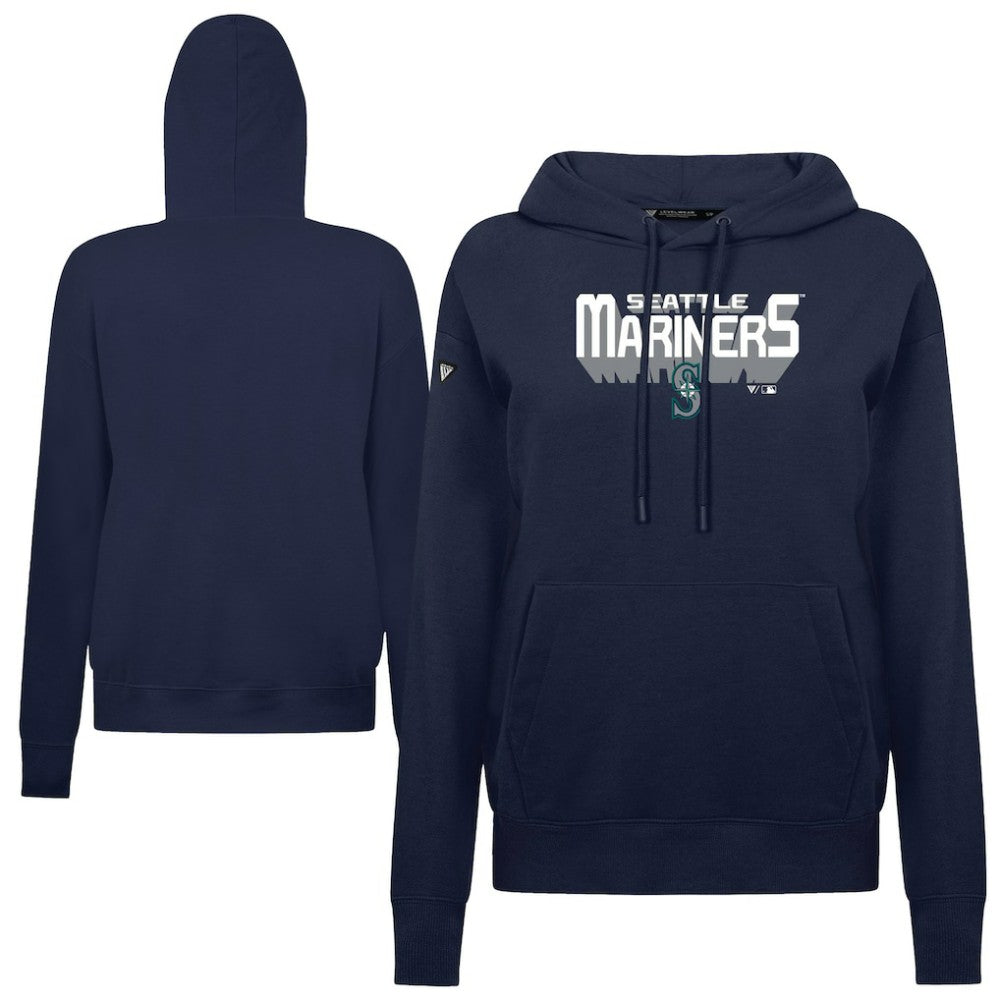Seattle Mariners Levelwear Women's Adorn Retro 3D Pullover Hoodie | MLB Online