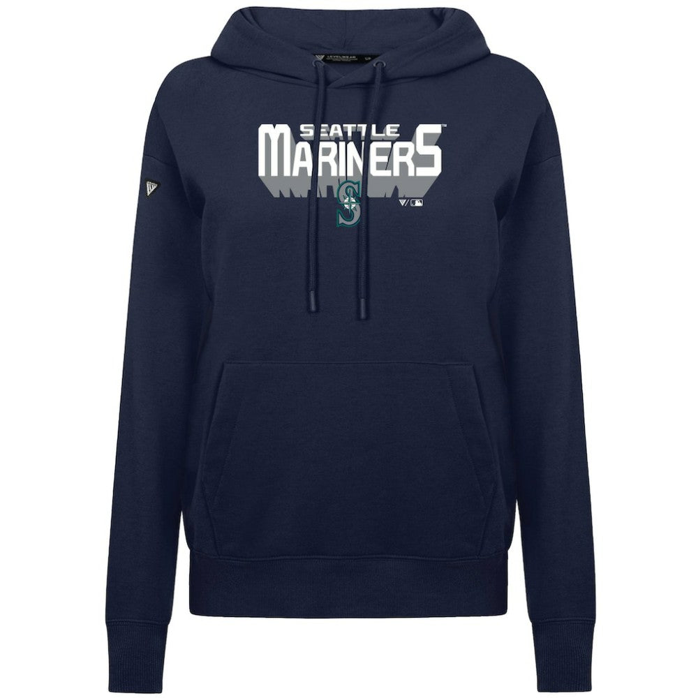 Seattle Mariners Levelwear Women's Adorn Retro 3D Pullover Hoodie | MLB Online