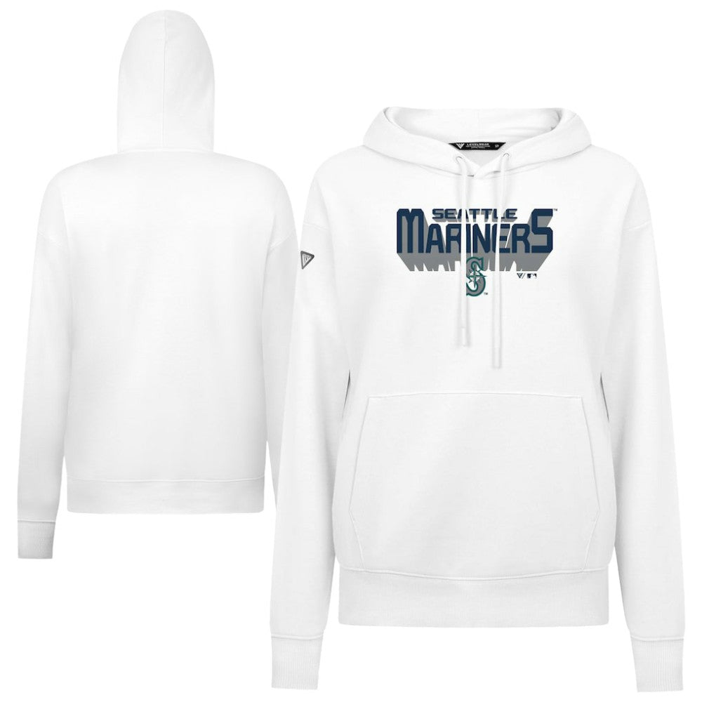 Seattle Mariners Levelwear Women's Adorn Retro 3D Pullover Hoodie | MLB Discount