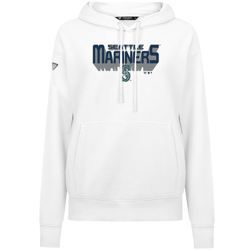Seattle Mariners Levelwear Women's Adorn Retro 3D Pullover Hoodie | MLB Discount