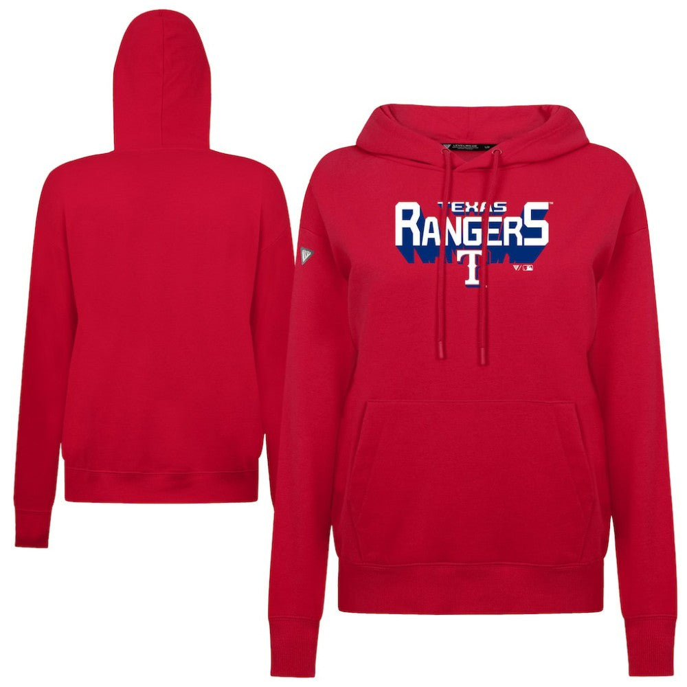 Texas Rangers Levelwear Women's Adorn Retro 3D Pullover Hoodie | MLB Near me